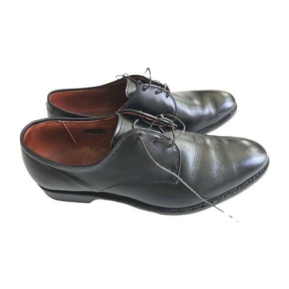 Allen Edmonds Kenilworth Men's Plain-Toe Blucher Black Leather Shoes 10.5D - Picture 1 of 8